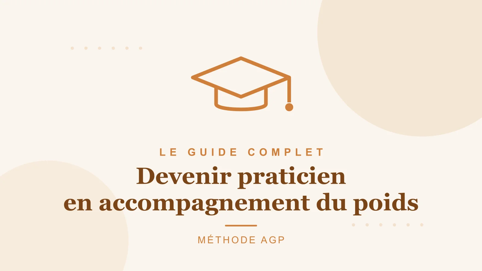 Formation de praticien en accompagnement du poids : transmission et pratique avec la méthode AGP