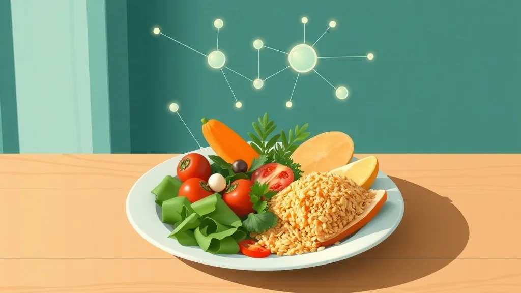 Assiette équilibrée analysée par l'intelligence artificielle de l'application du programme AGP